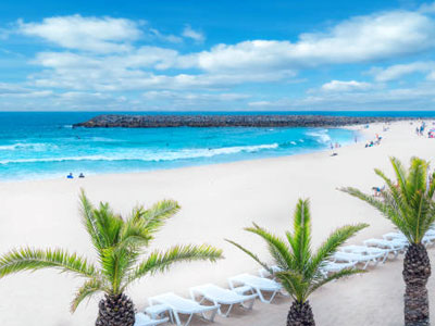 Espinho coastal shoreline view